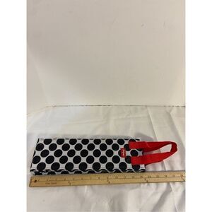 Thirty one insulated Wine bag black red 14x4"